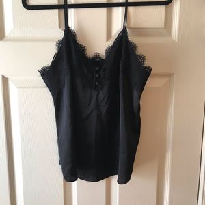 NWT A&F Black Lace Cami